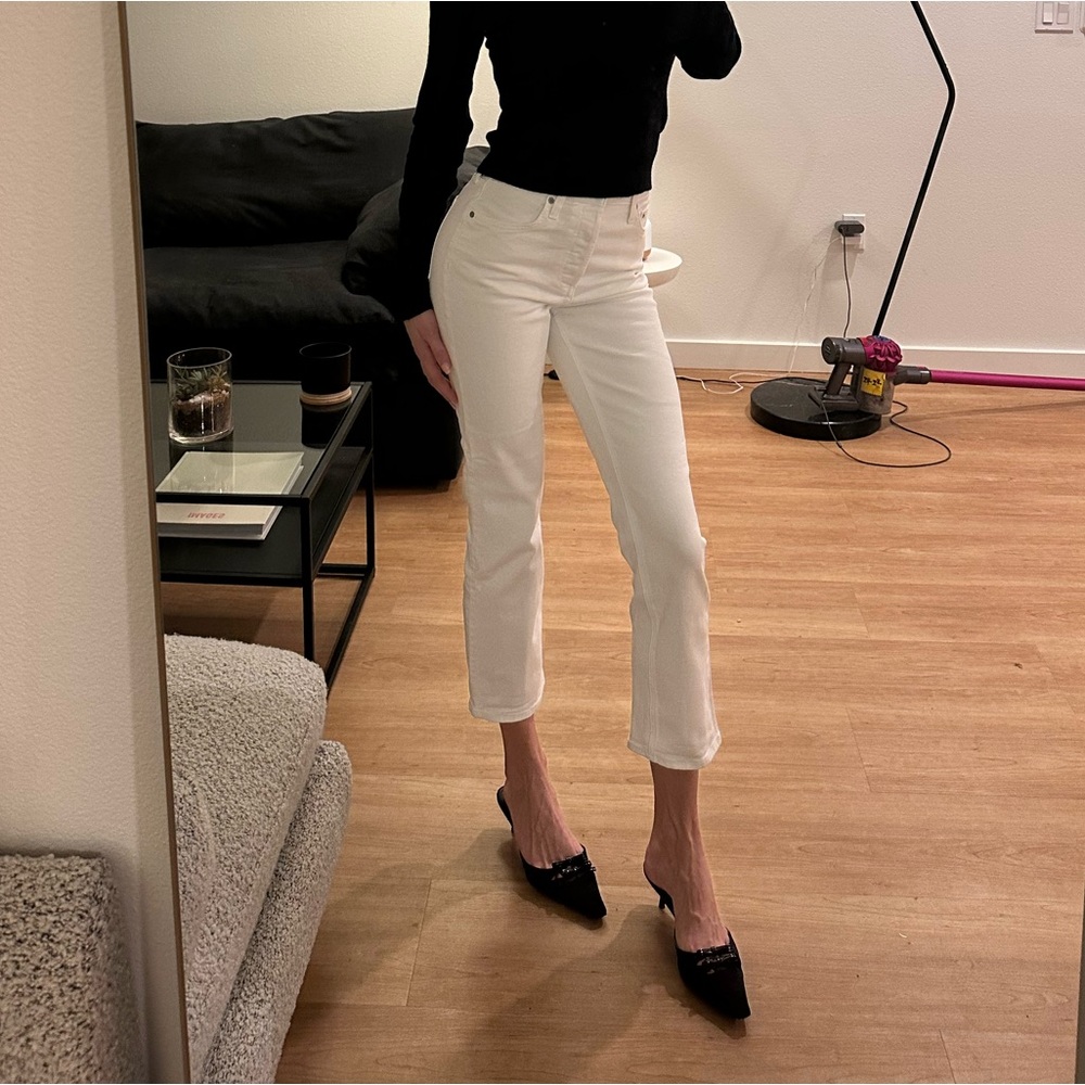 Black Top and White Jeans